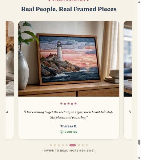 Quadro de farol em tecido